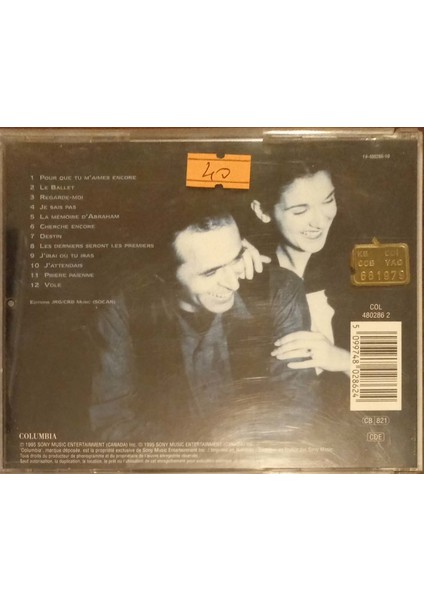Celine Dion D' Eux CD