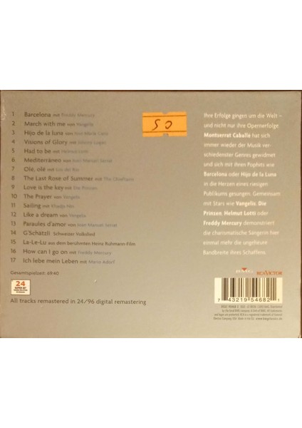 Viva La Divathe Best of Montserrat Caballe CD fiyatları