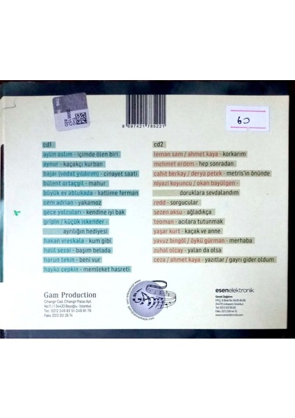 Ahmet Kaya - Bir Eksiğiz CD fiyatları