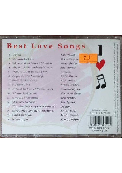 Best Love Sons CD