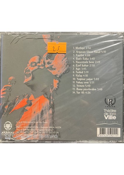 Sabahat Akkiraz – Konserler CD