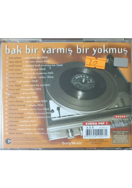 Bak Bir Varmış Bir Bir Yokmuş CD