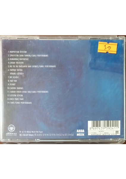 Sabahat Akkiraz - Kaygusuz CD fiyatları