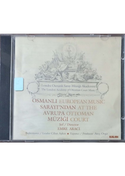 Emre Arıcı Osmanlı Sarayından Avrupa Müziği CD