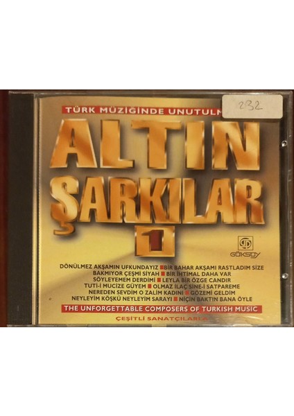 Altın Şarkıular 1 CD