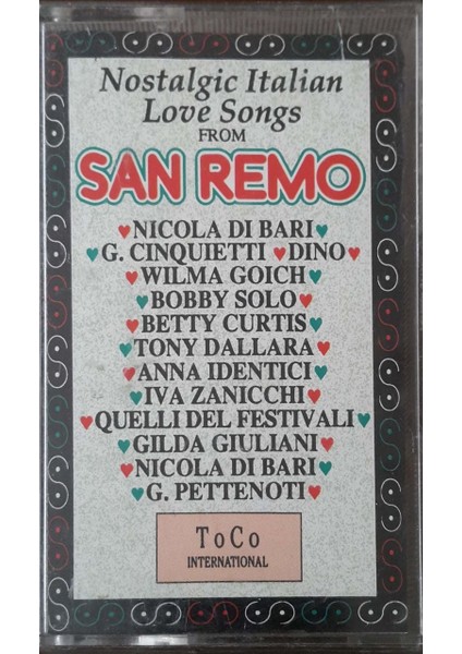 San Remo Italian Love Songs From Kaset
