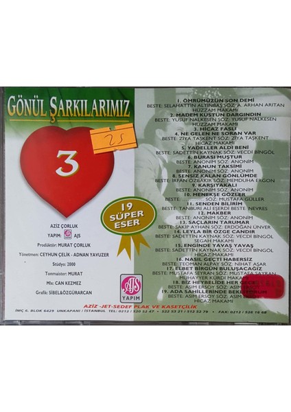 Gönül Şarkılarımız 3 CD fiyatları