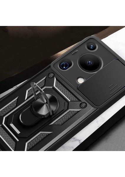 Huawei Pura 70 Ultra Kılıf Magnetik Standlı Kamera Korumalı Sürgülü Vega Kapak modelleri