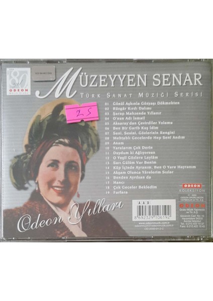 Müzeyyen Senar - Odeon Yılları CD fiyatları