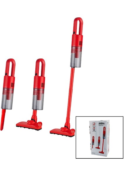 Dikey Elektrikli Süpürge 500W 90 Derece Başlık - 1.5lt Toz Hazne - Çift Filtre - 5mt Kablo SVC-8616 (4825)