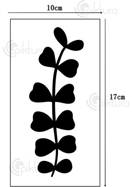 Kır Çiçeği, Floral, Botanik, Yaprak Minimalist Stencil Şablon 3lü Seri No.4