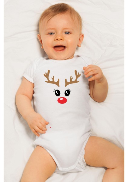 Kısa Kollu Yılbaşı Baskılı Organik Pamuk Çıtçıtlı Yeni Yıl Bebek Body&zıbın fiyatları