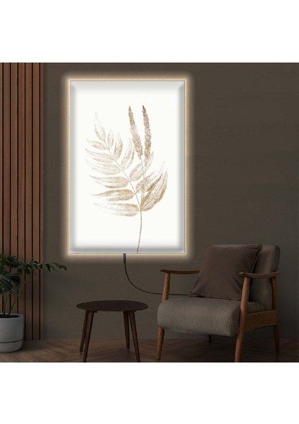 Ledli 70x100 Çiçek Desen Kanvas Tablo