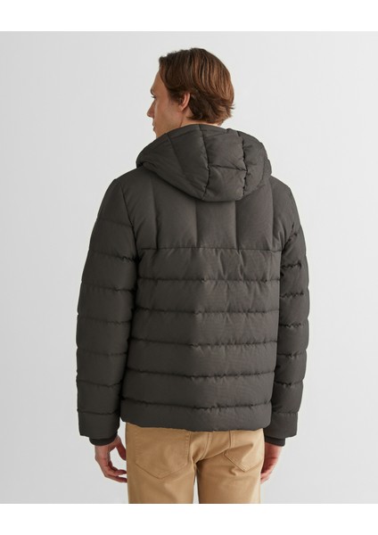 Erkek Gri Kapüşonlu Logolu Mont 7124304T.95 fiyatları