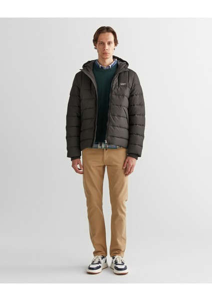 Erkek Gri Kapüşonlu Logolu Mont 7124304T.95 modelleri