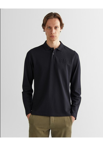 Erkek Siyah Regular Fit Polo Yaka Logolu Polo 2424331T.5