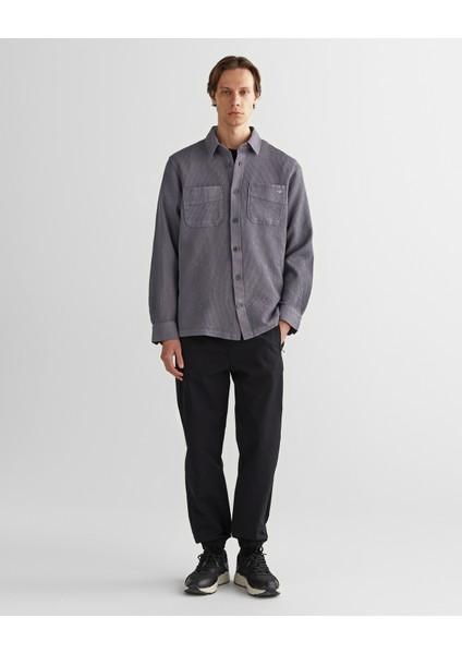 Erkek Gri Oversize Fit Gömlek Yaka Ekose Gömlek 3824317T.95 modelleri