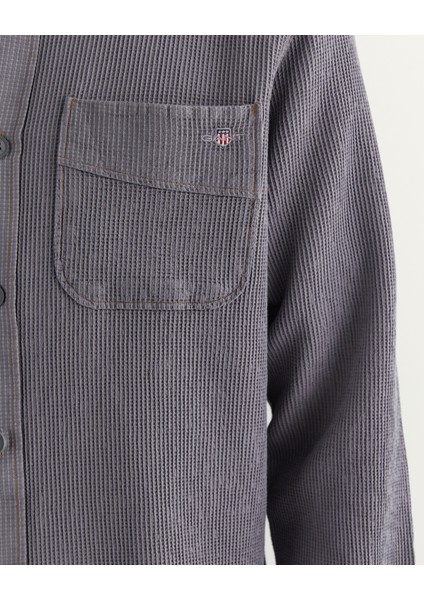 Erkek Gri Oversize Fit Gömlek Yaka Ekose Gömlek 3824317T.95 indirimleri