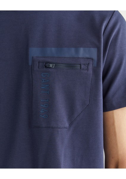 Erkek Lacivert Regular Fit Bisiklet Yaka Logolu T-Shirt 2324355T.410 indirimleri