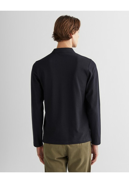 Erkek Siyah Regular Fit Polo Yaka Logolu Polo 2424331T.5