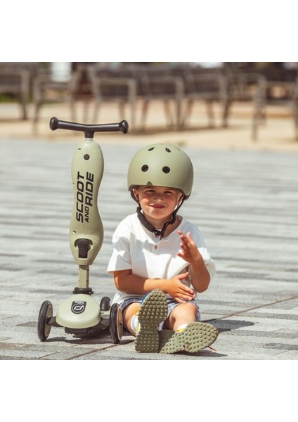Scoot And Ride Helmet Çocuk Kaskı S-M Olive 190605-00008 indirimleri