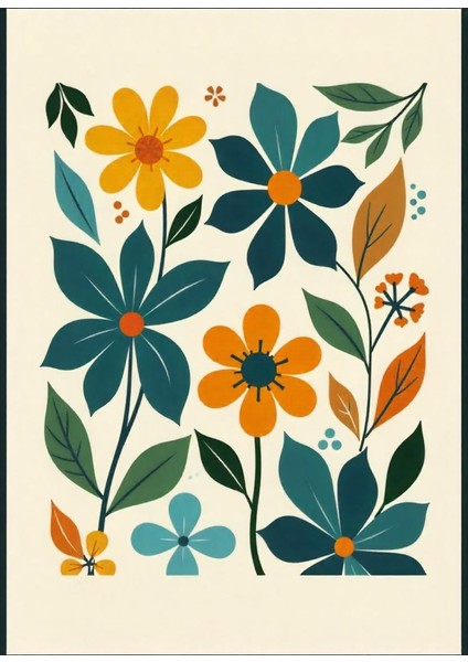Matisse - Boho - Art Deco - Soyut - Doğa ( 3 Lü Çerçevesiz ) Poster - Afiş - Tablo KR2C00672/ fiyatları