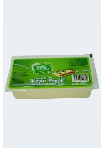 Tam Yağlı Kaşar Peyniri Net:1000 gr
