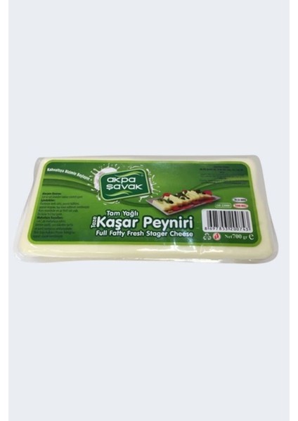 Tam Yağlı Kaşar Peyniri Net:600 gr