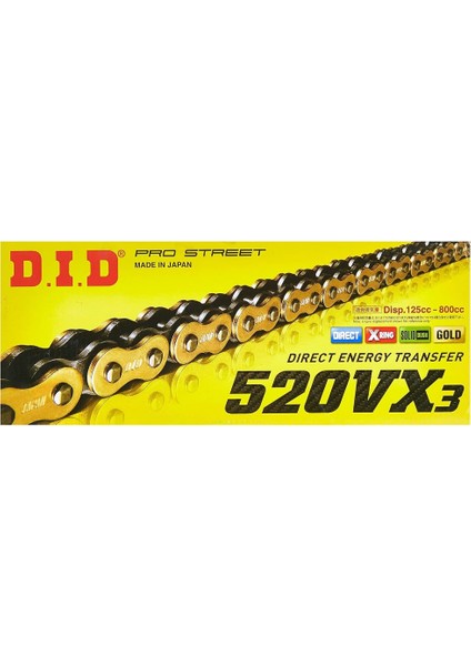Bajaj Dominar 250 Did Vx3 Xringli Zincir Gold