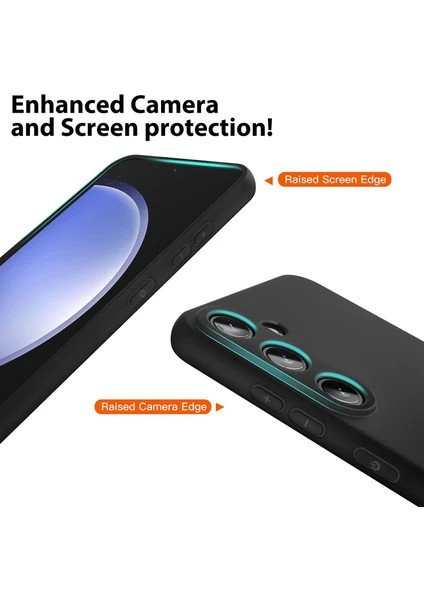 Samsung Galaxy S24 Uyumlu Içi Kadife 3D Kamera Korumalı Darbe Emici Elden Kaymaz Silikon Kılıf fırsatları