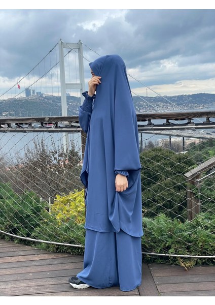 Indigo Iğneli Peçeli Afgan Takımı