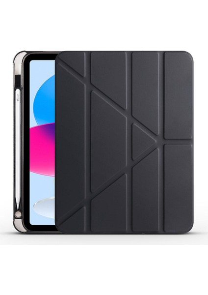 Huawei Matepad Se 11 2024 Için Kılıf Üçgen Katlanır Kalemlikli Standlı Akıllı Case