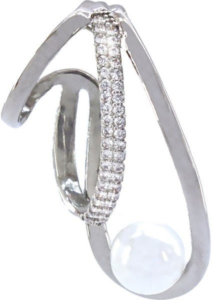 Bz 316L Çelik Inci Taşlı Çelik Ear Cuff Küpe UNK-682