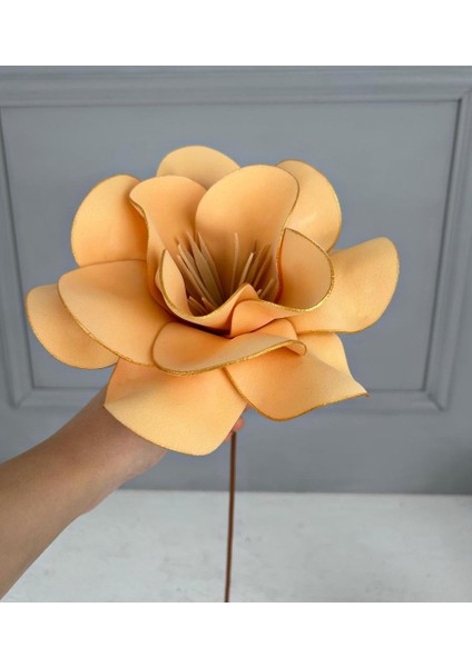 Yapay Tek Dal Çiçek Lateks EVA Kavun İçi Renk Dekoratif Dayanıklı Ev ve Ofis Aksesuarı fiyatları