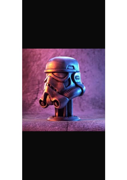 Stormtrooper Helmet Büst Figür Siyah 13CM