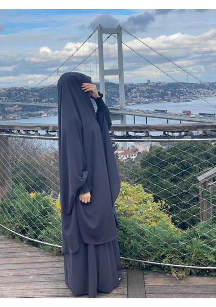 Iğneli Peçeli Afgan Takımı Antrasit