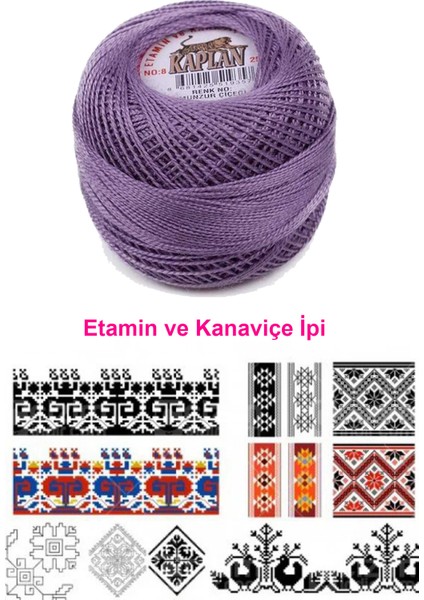 Etamin ve Kanaviçe Ipi 8 No Kod/renk: Munzur Çiçeği -
