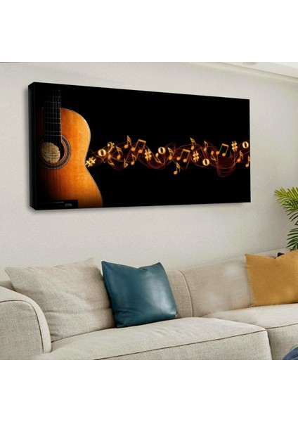 120 X 60 Cm Kanvas Gitar Tablo