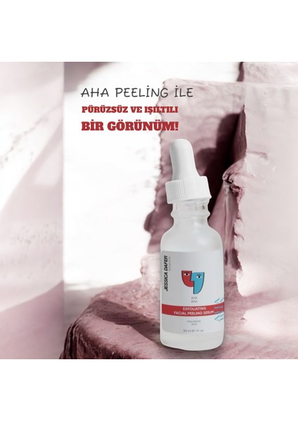 Aha & Bha Canlandırıcı ve Cilt Tonu Eşitleyici Kırmızı Peeling Cilt Serumu 30 ml