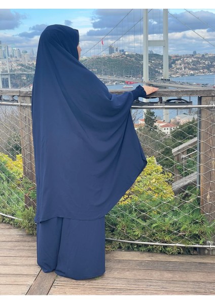 Iğneli Peçeli Afgan Takımı Lacivert