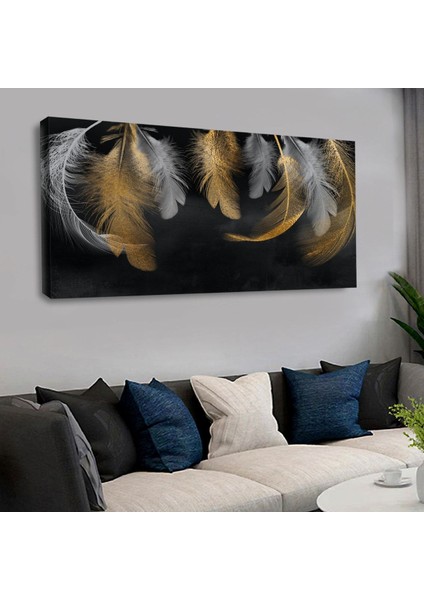 120 X 60 Cm Kanvas Kuş Tüyü Tablo