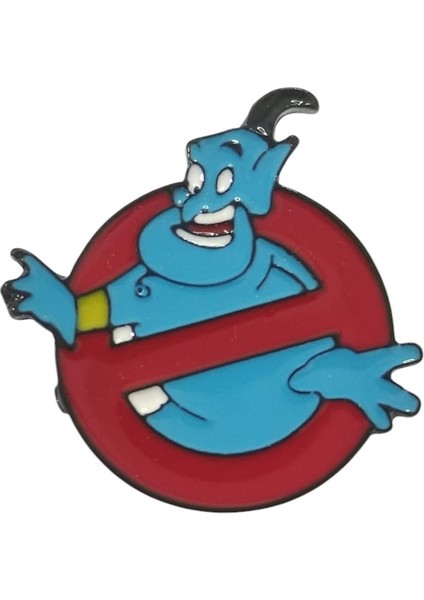 Cinler Giremez Rozet. Cin Rozet, Alaaddin'in Sihirli Lambası Rozet. Kadın Broş, Pin.