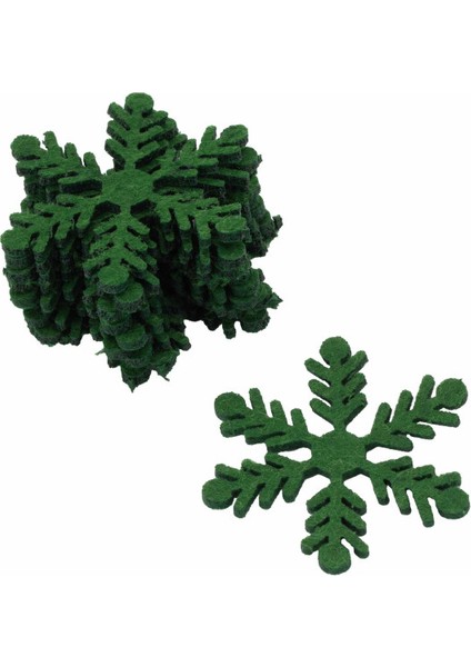 Keçe Figür Kar Tanesi Büyük 10'lu fırsatları