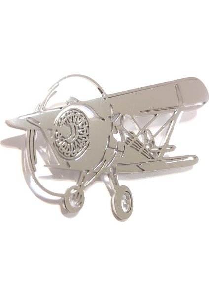 Uçak Broş. Çelik Broş. Uçak Rozet, Çelik Rozet. Pilot, Havacılık, Tarih, Hediye. Aviation.