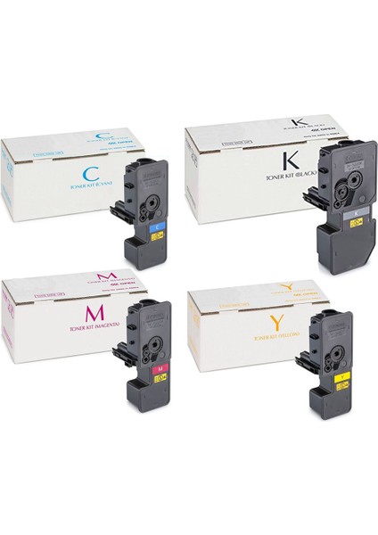 Kyocera TK-5440 /Kyocera Ecosys MA2100CFX Lazer Yazıcı Uyumlu Muadil Toner 4 Renk Set