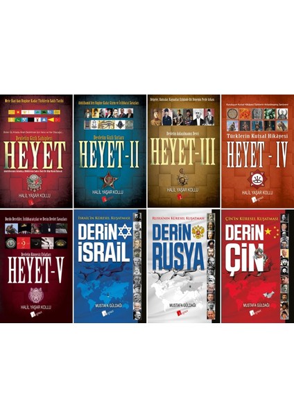 Heyet 1-2-3-4-5 - Derin Çin - Derin Israil - Derin Rusya 8'li Set