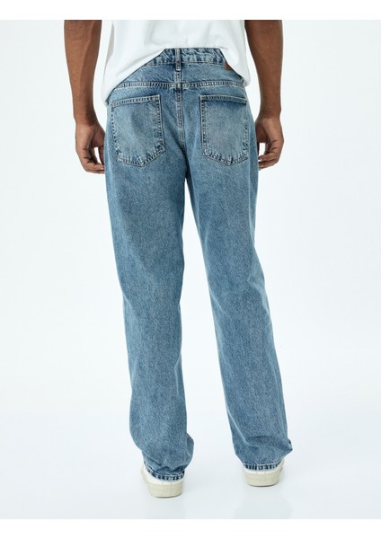 Normal Bel Straight Fit Kot Pantolon - Mark Jean