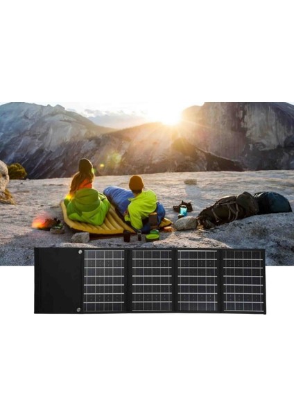 Kamp Günüş Paneli Taşınabilir Portatif Güneş Panelli 30W Su Geçirmez