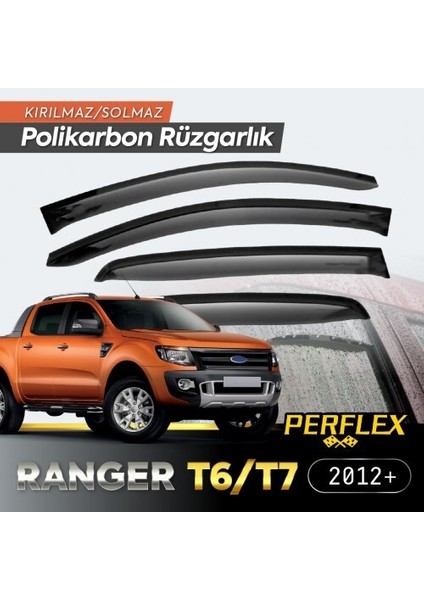 Ford Ranger T6-T7 Geniş Tip 2012+ Cam Rüzgarlığı V2 Düz