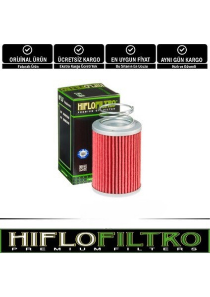Hiflo Hf 567 Motosiklet Yağ Filtresi